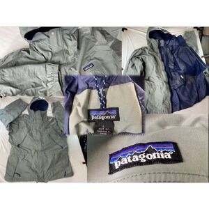 VTG Patagonia Storm Jacket 83602 F8 Green Unisex Large Rain GoreTex Bananarama